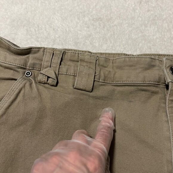 Duluth Trading Flex Fire Hose Khaki Carpenter Cargo Work Pants Size 44 x 30 - Picture 10 of 16